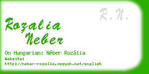 rozalia neber business card